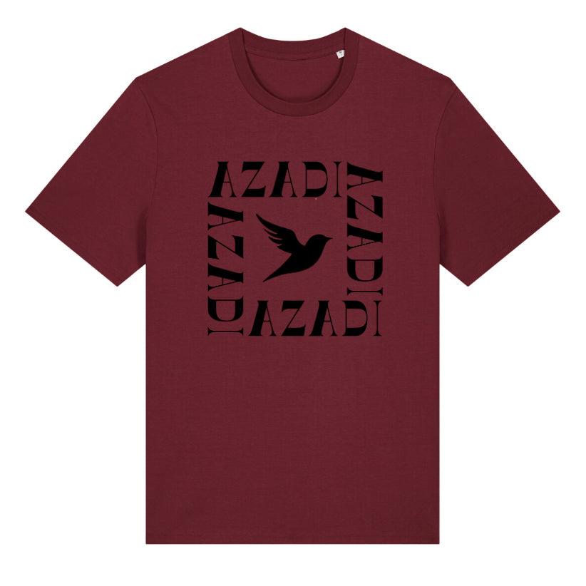 T-shirt 'Azadi' Burgundy