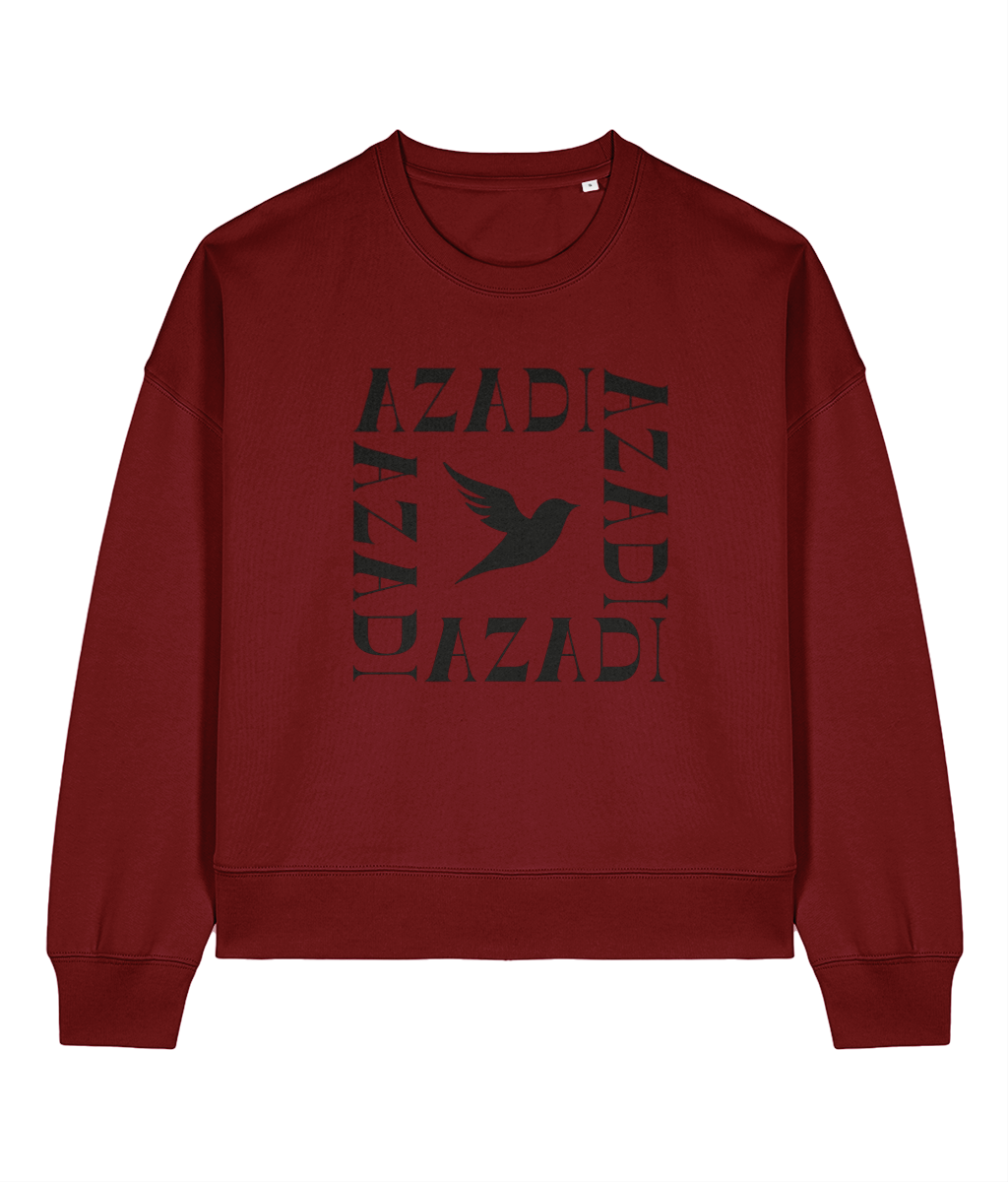 Sweatshirt 'Azadi' Burgundy (Womens)