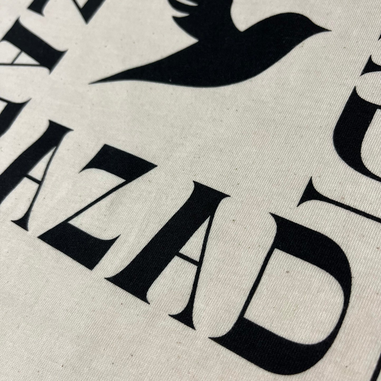 T Shirt 'Azadi' Short Sleeve Unisex / Oat