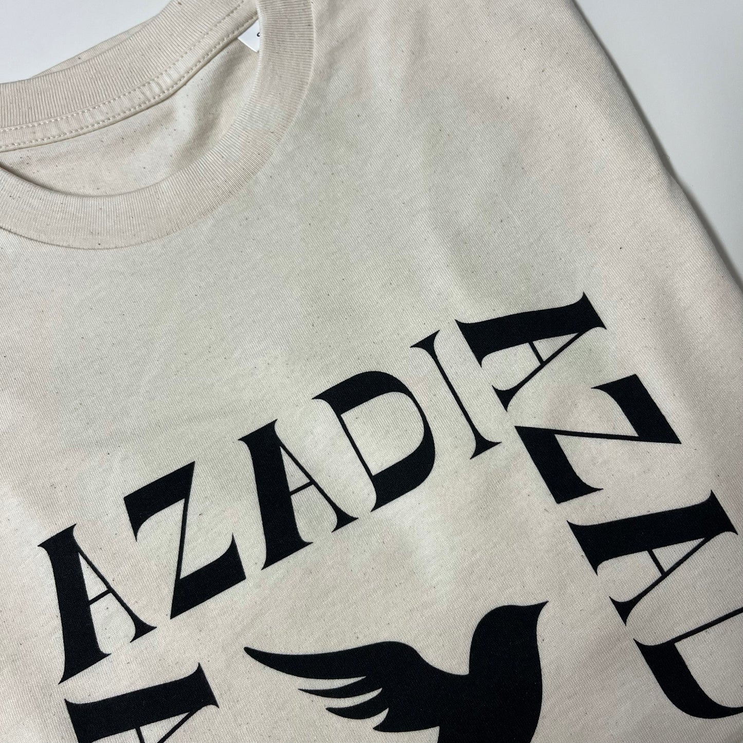 T Shirt 'Azadi' Short Sleeve Unisex / Oat