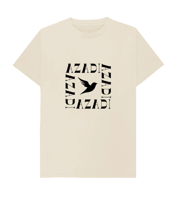 T Shirt 'Azadi' Short Sleeve Unisex / Oat