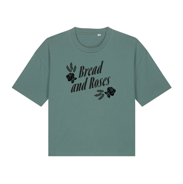 T Shirt 'Bread and Roses' / Green