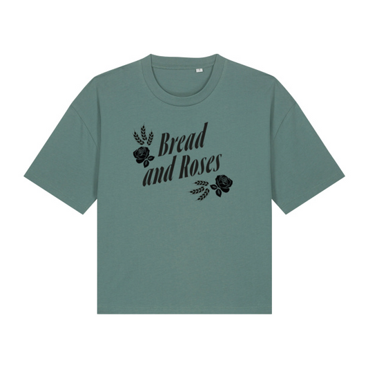 T Shirt 'Bread and Roses' / Green