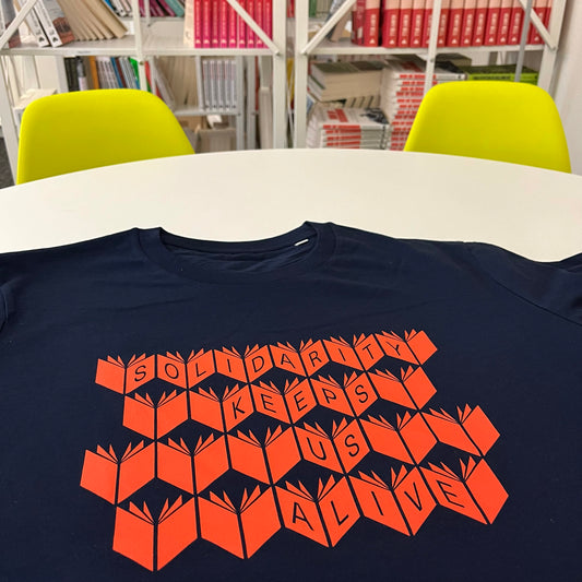 T-shirt 'Solidarity' / Navy & Red