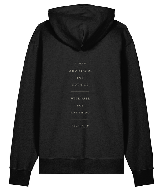 Hoodie: Malcolm X quote (Unisex)