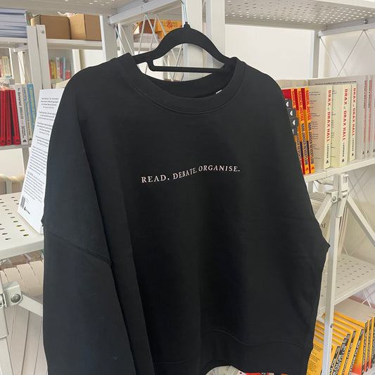 Embroidered Black Sweatshirt (Unisex)