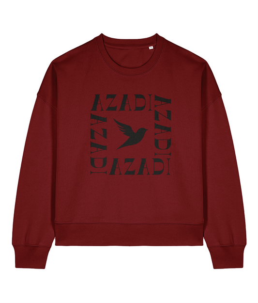Sweatshirt 'Azadi' Burgundy (Womens)