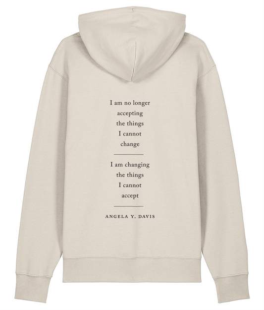 Hoodie: Angela Davis quote (Unisex)