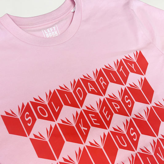 T-Shirt 'Solidarity' / Pink and Red